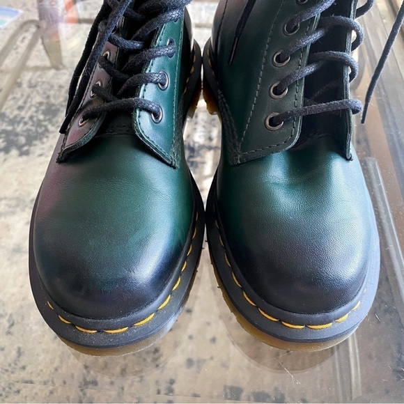 Dr. Martens Boot 1460 Pascal Leather Gradient Green Antique Temperley 6 GUC - Picture 5 of 13